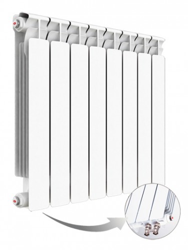 Биметаллический радиатор RIFAR ALP 500 Ventil нижнее подключение прав./лев. (параметры одной секции)